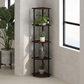 Furinno Turn-N-Tube Storage Shelves, 5-Tier Book Shelf, Corner Shelf, Toolless by Furinno-FitsYourSpaceFitsYourBudget