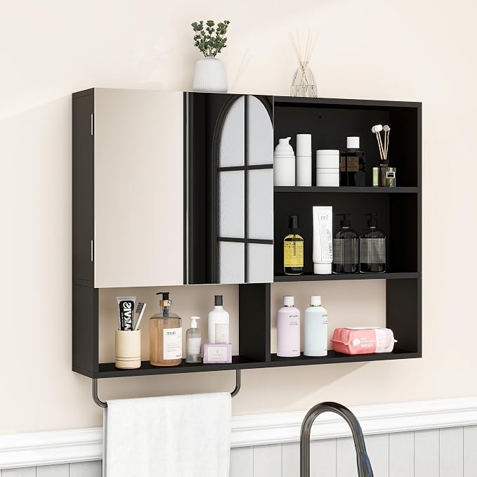 Medicine Cabinet, Wooden Bathroom Wall Cabinet by Unknown