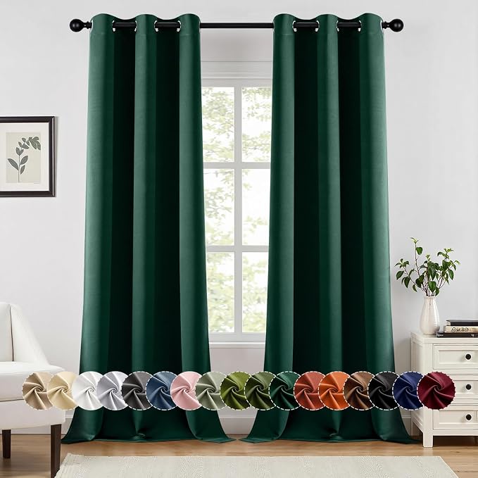 MIULEE Blackout Curtains for Bedroom Living Room 2 Panels, Thermal Insulated by MIULEE