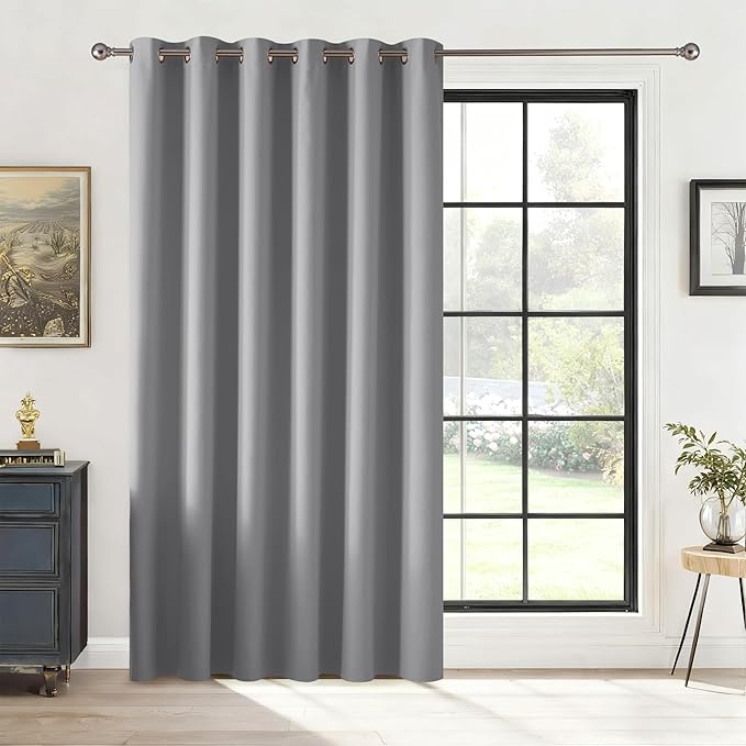 RYB HOME Blackout Thermal Insulated Curtains, Portable Curtain by RYBHOME
