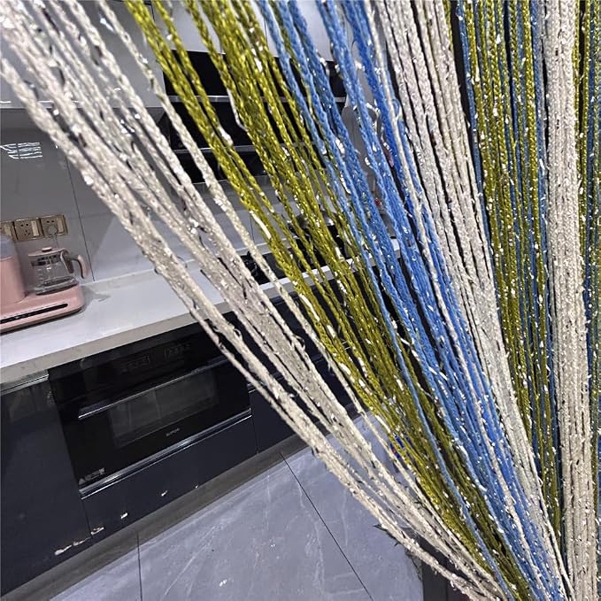 ave split Decorative Door String Curtain Wall Panel Fringe Window Room Blind - Image 3