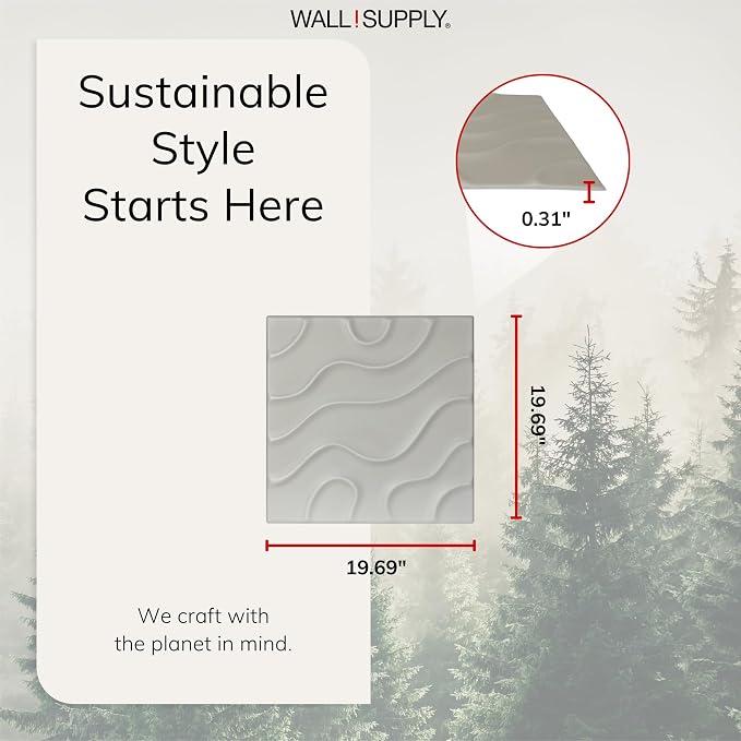 Wall!Supply - 3D Wall Panels – Flow Line Cashmere Wall Covering - Lightweight - Image 5