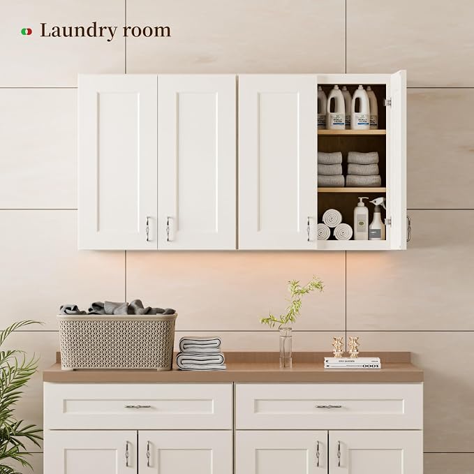 Kisart Laundry Room Cabinets Wall Mounted - Image 5