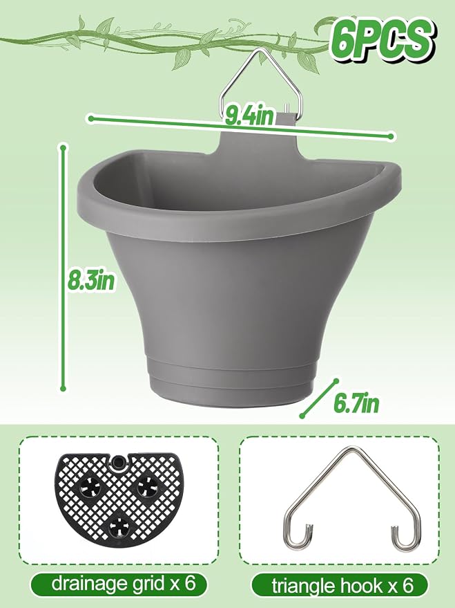 MADHOLLY 6Pcs Vertical Hanging Planters - Image 7