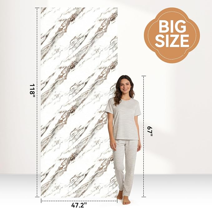 KASARO Peel and Stick Backsplash Wall Tile, 118 × 47 inch Self-Adhesive Thicker - Image 7