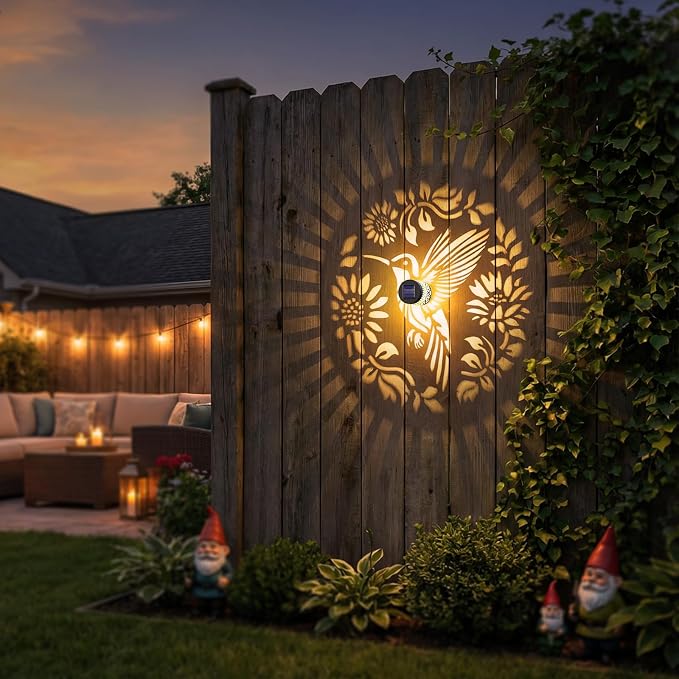 2 Pack Solar Fence Lights Metal Solar Powered Outdoor Wall Deck Step Lights - Image 4