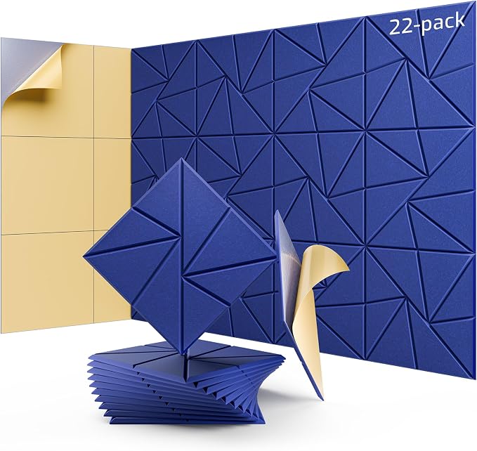 22 Pack Acoustic Panels, Sound Proof Foam Panels by LEIYER
