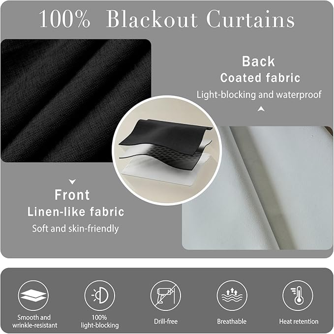 Self-Adhesive Complete 100% Blackout Curtain - Image 4