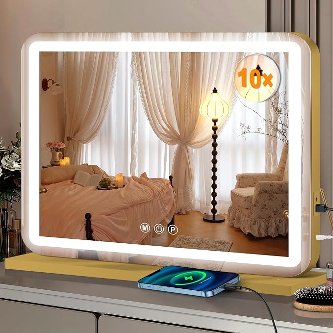 Ratsamee 23"x18" Gold Vanity Mirror - Image 7