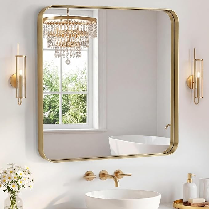 NEWBULIG 36X36 Inch Bathroom Mirror by NEWBULIG