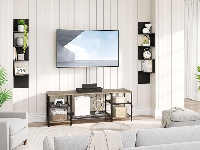 HOOBRO Corner Shelf Wall-Mounted, 4-Tier Corner Bookshelves - Image 2