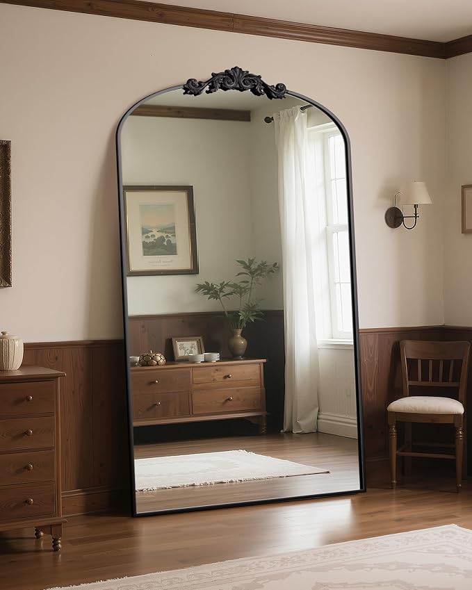 Antok Arched Full Length Mirror, Full Body Mirrors - Image 2