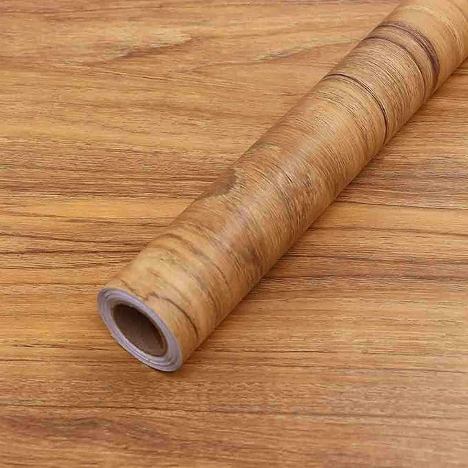 COSNIGHT 23.6" ×118" Wood Grain Wallpaper Peel and Stick Vinyl Film Self - Image 5