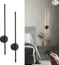 Battery Operated Modern Wall Sconces, Dimmable Wireless Wall Light Set of Two by KARTOOSH