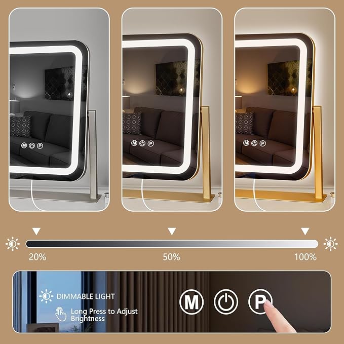 Ratsamee Gold Vanity Mirror - Image 5