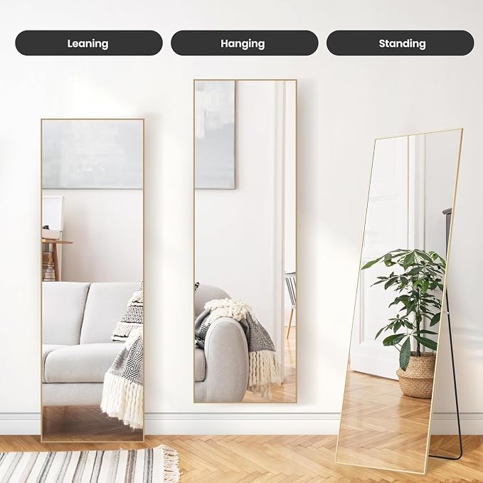 Simple Deluxe Full Length Mirror, - Image 4