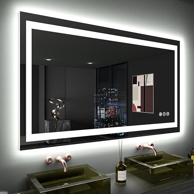 LOAAO 48"X28" LED Bathroom Mirror by LOAAO