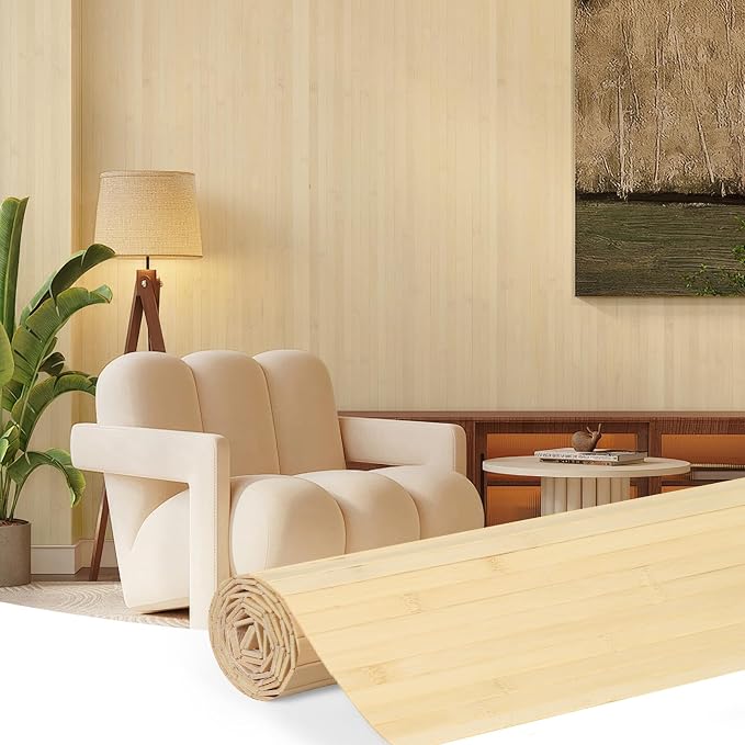 LUCKUP Bamboo Wall Panel for Interior Wall Decor, Kitchen & Office by LUCKUP