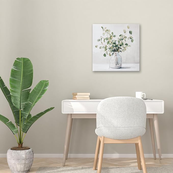 Eucalyptus Hand painted Canvas Wall Art, Eucalyptus Plant Painting Art Decor - Image 9