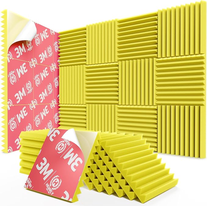 12 Pack Sound Proof Foam Panels by HEMRLY