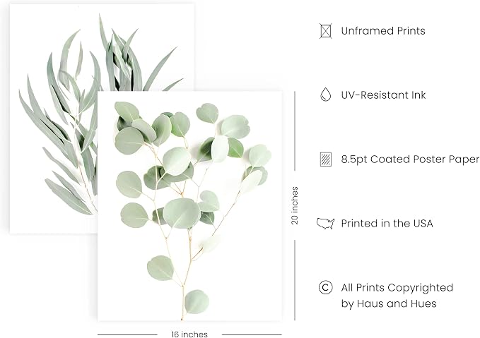 HAUS AND HUES Botanical Plant Wall Art Prints - Image 2