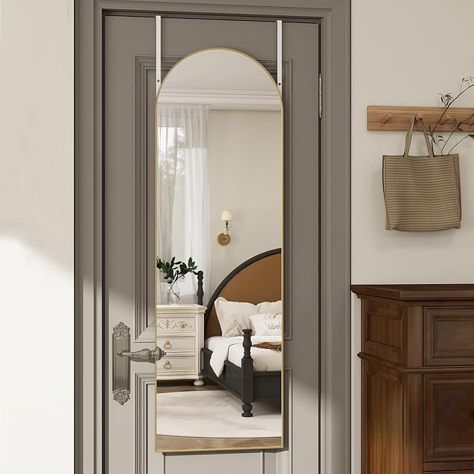 Over the Door Mirror Full Length, Behind the Door Wall Mirror, Back of Door by TinyTimes
