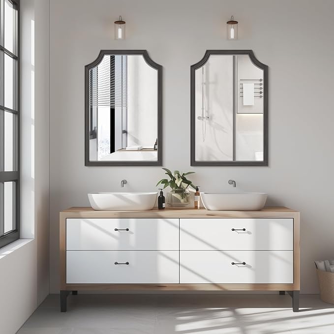 WallBeyond Scalloped Wood Mirror - Image 2
