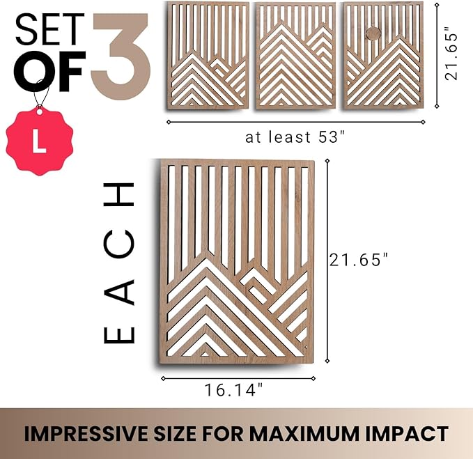 qmmp Modern Wooden Wall Sculptures - Image 4