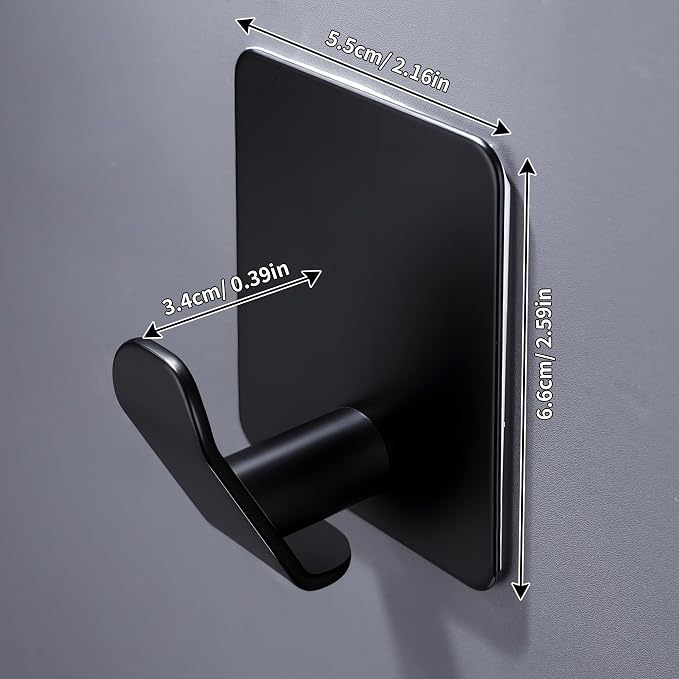 DELITON 4 Pack Adhesive Hooks - Image 5