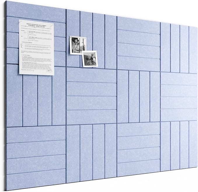 Bumusty Large Cork Board Alternative-48 x 36" Felt Bulletin Board Tiles by BUMUSTY