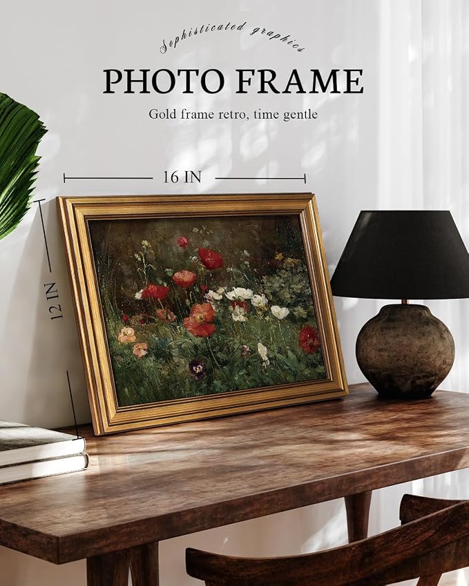 VIYYIEA Vintage Gold Framed Wall Art - Image 2