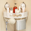 Voldra Corner Shower Caddy Suction Cup, Aluminum Corner Shower Shelves by VOLDRA
