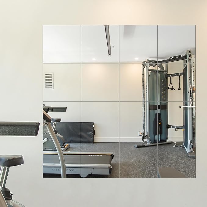 Delma Home Gym Mirrors, Square Large Wall Mirror by Delma