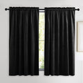 NICETOWN Black Out Velvet Curtains 63 inches Long, Solid Heavy Matt by NICETOWN