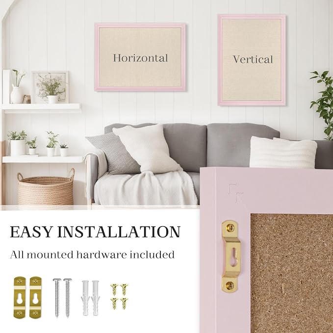 Large Cork Board with Linen, Picture Display Vision Board Corkboards - Image 4
