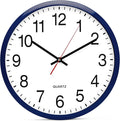 Bernhard Products Navy Wall Clock, Silent Non Ticking by BernhardProducts