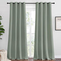 NICETOWN Greyish Green Blackout Curtains 108" Long by NICETOWN