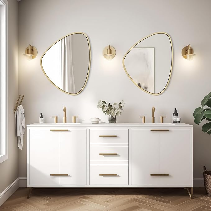 WallBeyond Asymmetrical Mirror, Irregular Wall Mirror, Wall Mirrors Decorative - Image 2