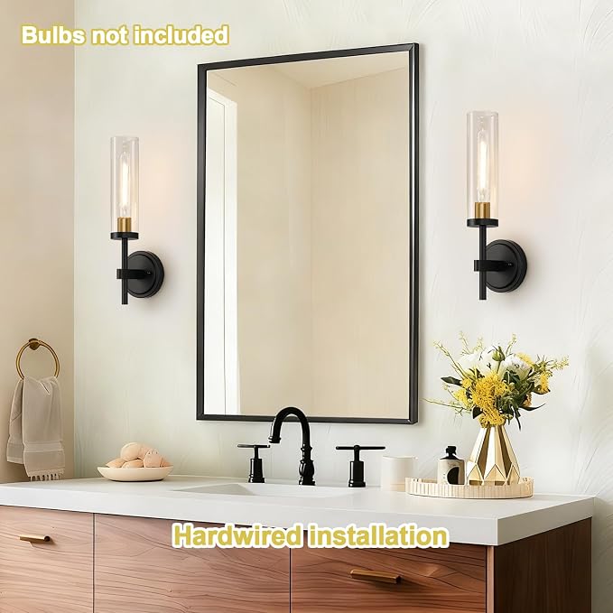 MOKATNG Wall Sconces Set of Two, Hardwired Sconces Wall Decor Set of 2 - Image 3