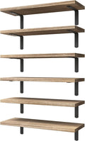 WOPITUES Wood Floating Shelves Set of 6, Shelves by WOPITUESOfficial