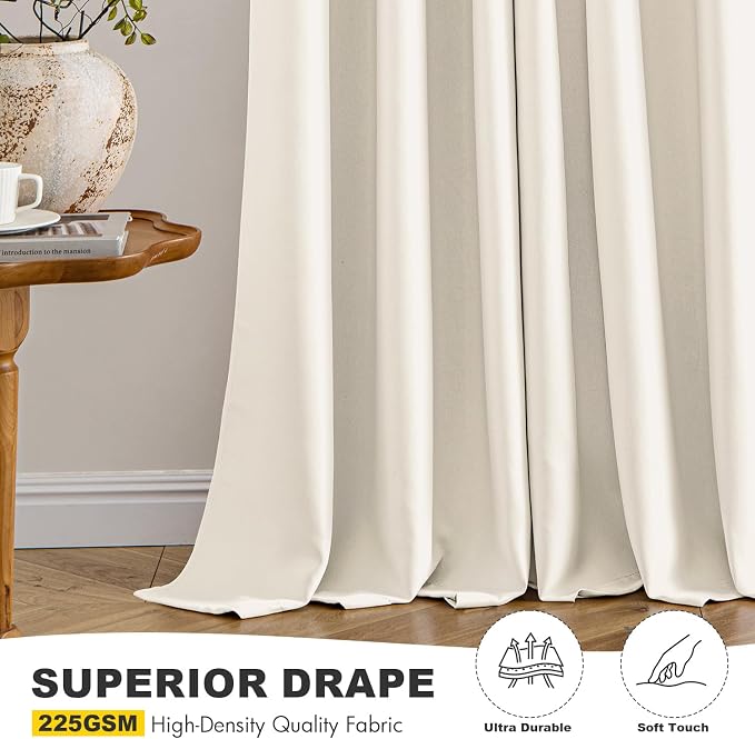MIULEE Blackout Curtains for Bedroom Living Room 2 Panels, Thermal Insulated - Image 5
