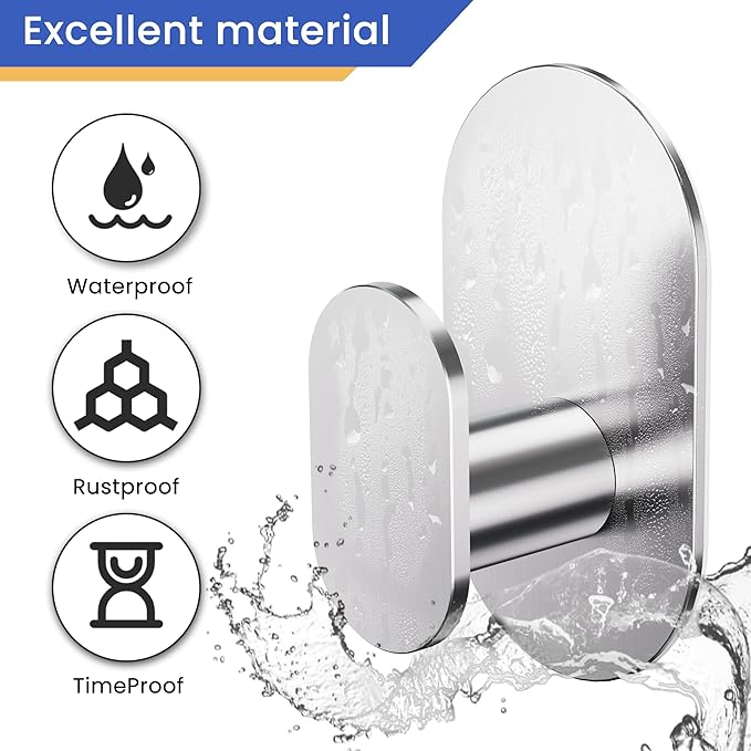 Aikzik Adhesive Towel Hooks - Image 4