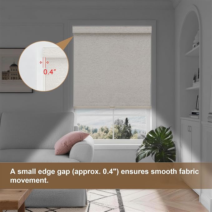 SUNOFF No Drill Tools Cordless Blackout Roller Shades Blinds - Image 7