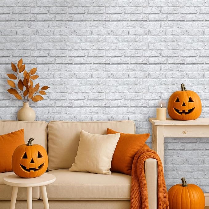 3D Faux Brick Wall Panels Peel and Stick, Small Brick-Look Textured Wall Sticker - Image 5