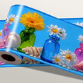 Wildflower Vase Wallpaper Border 196x4 Inch Removable Wall Border Peel and by IOHEFY