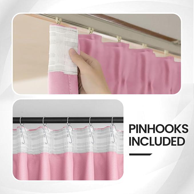 Toddler Teen Princess Curtains for Girls 2 Panels Set - Image 3