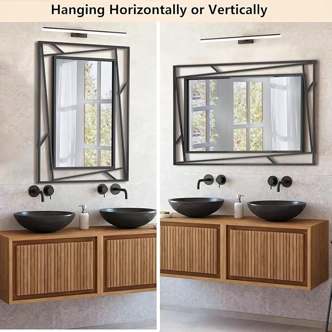 Rectangular Wall Mirror, Hang Horizontally or Vertically - Image 7