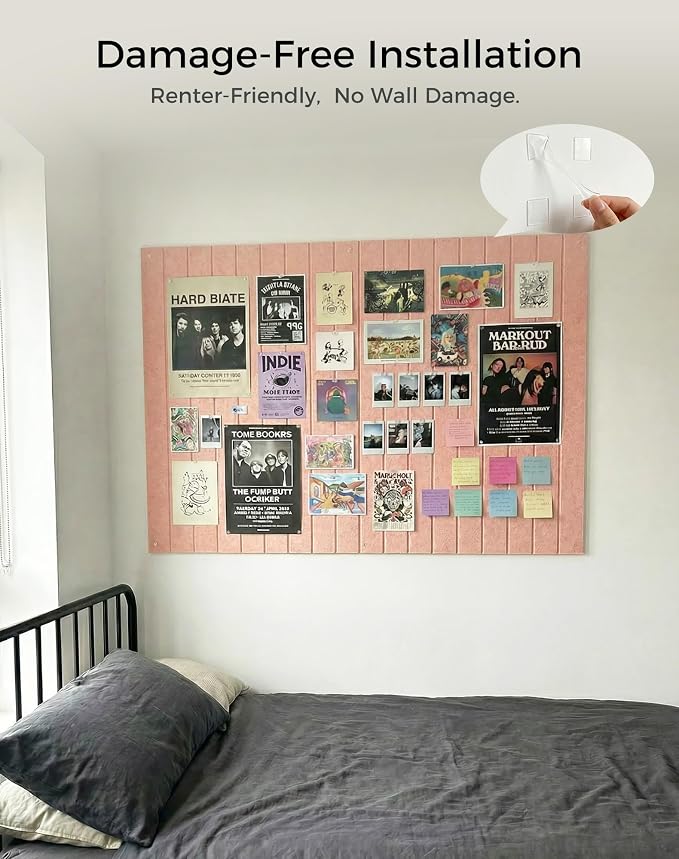 Aothia 12-Pack Felt Bulletin Board Tiles - Image 7