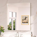 Keonjinn 32 x 36 Inch Brushed Nickel Bathroom Mirrors by Keonjinn