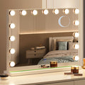 Hollywood Vanity Mirror with Lights, 15 Led Bulbs, 3 Lighting Modes by Amifiy